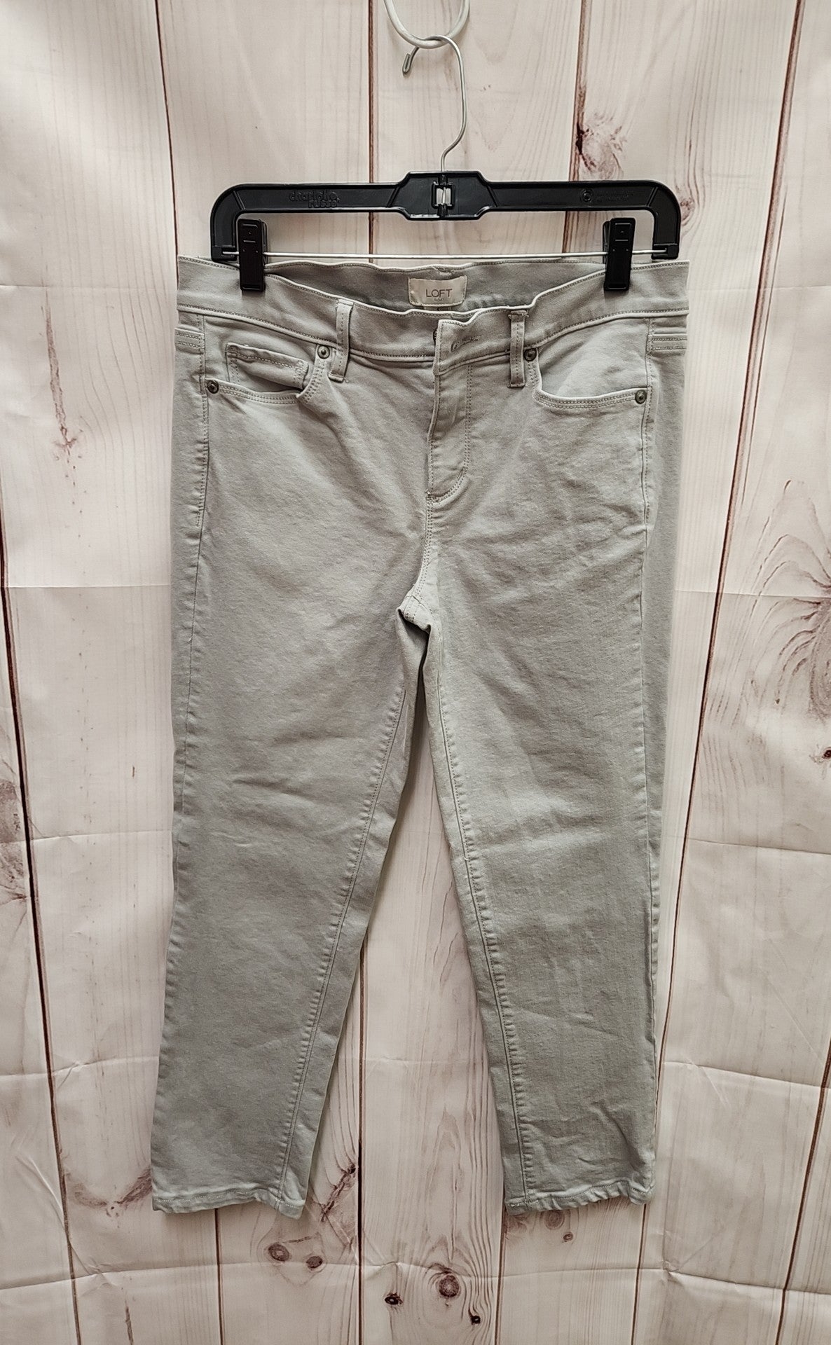 Loft Women's Size 4 Modern Denim Crop Gray Pants