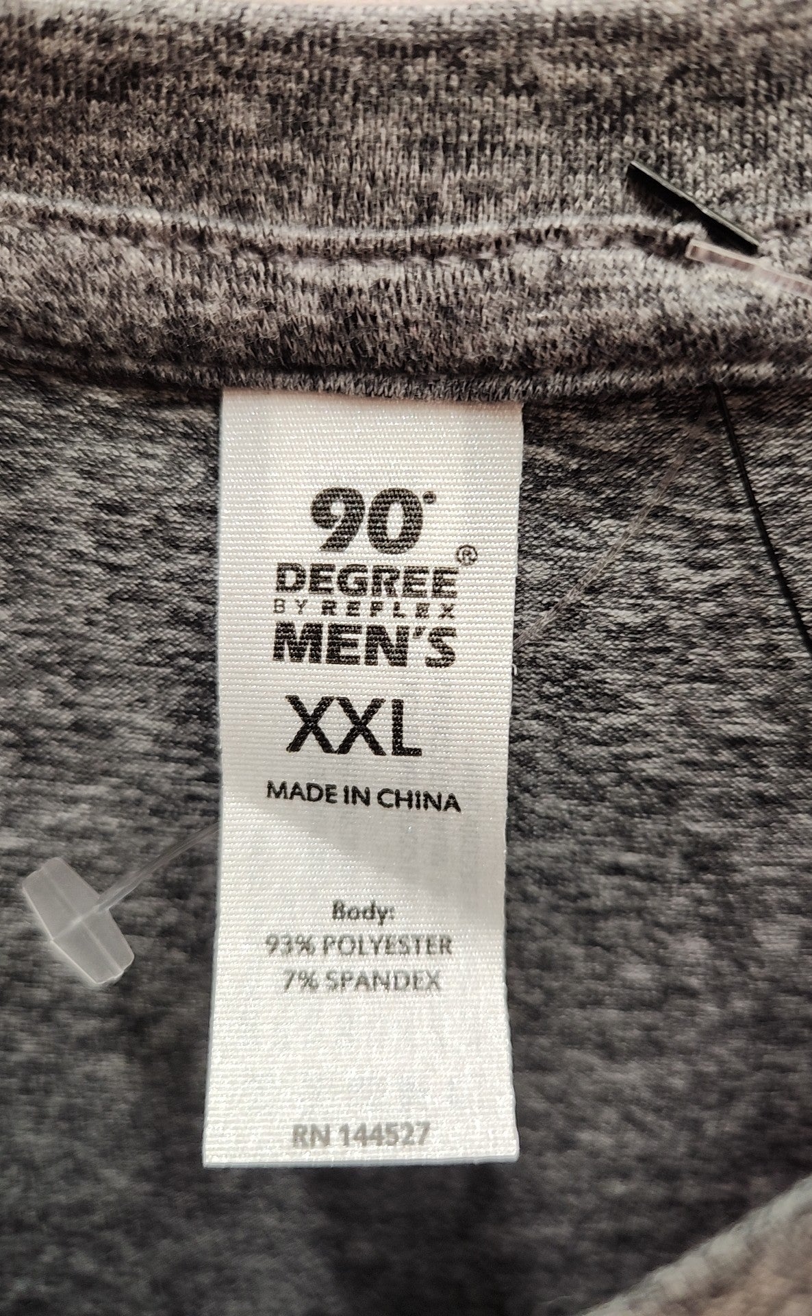 90 Degree Men's Size XXL Gray Shirt