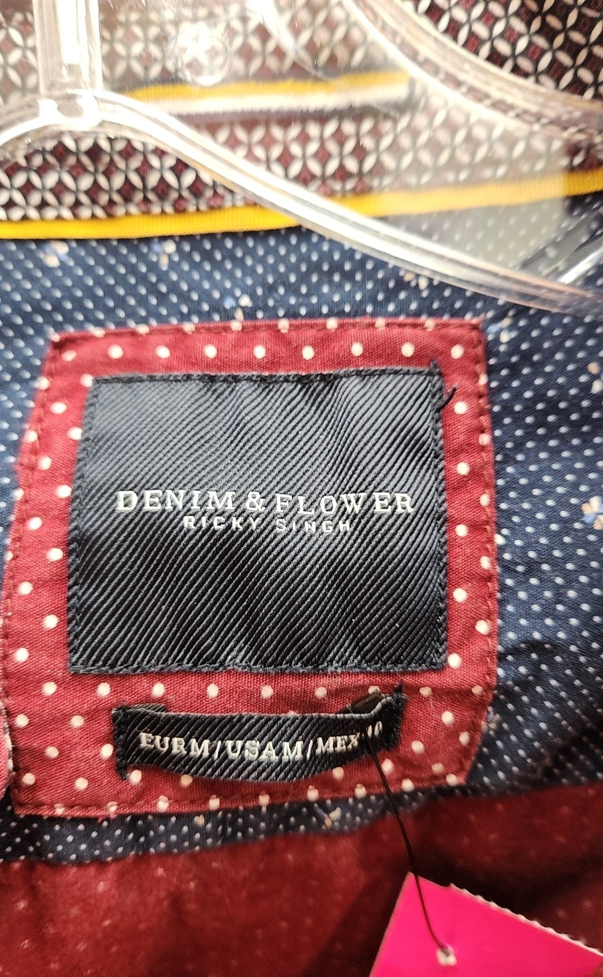 Denim & Flower Men's Size M Red Shirt