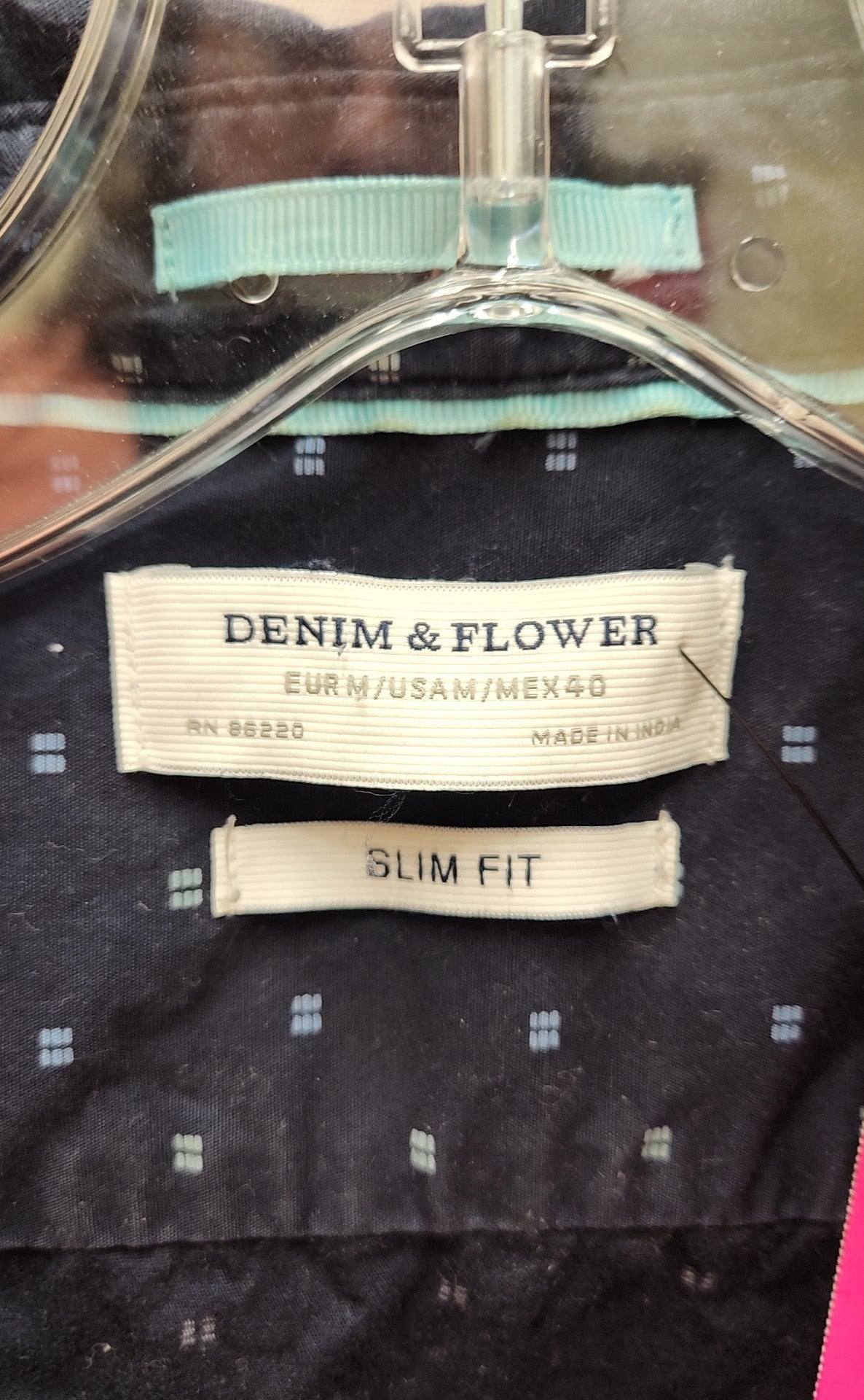 Denim & Flower Men's Size M Navy Shirt