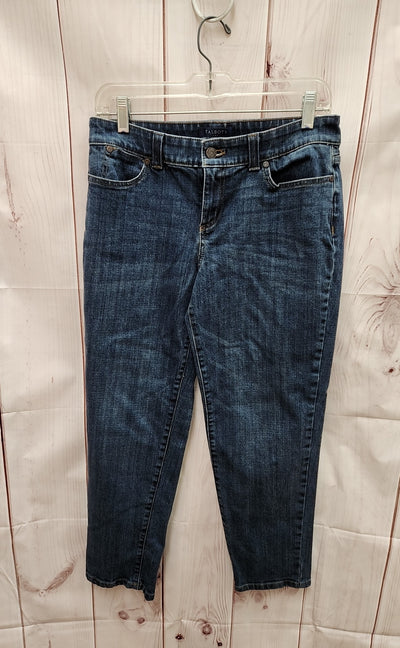 Talbots Women's Size 29 (7-8) Petite Boyfriend Blue Jeans