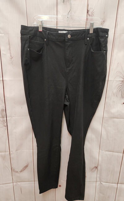 JustFab Women's Size 18W Black Pants