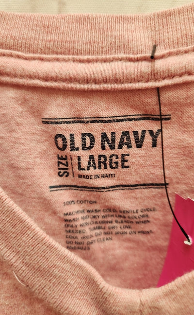 Old Navy Men's Size L Pink Shirt