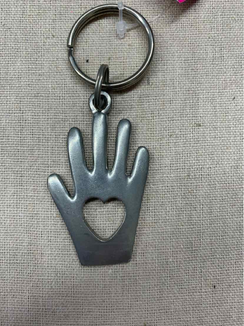 Heart & Hand Keychain