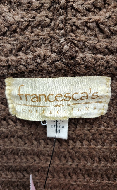 Francesca's Women's Size M Brown Cardigan