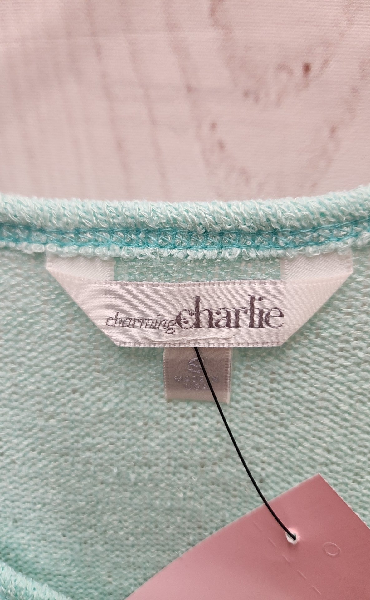 Charming Charlie Women's Size S Turquoise Sweater