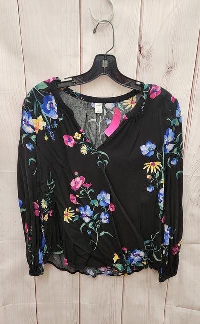 Old Navy Women's Size S Black Long Sleeve Top