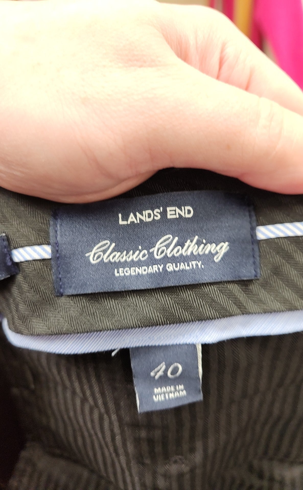 Lands End Men's Size 40 Gray Pants