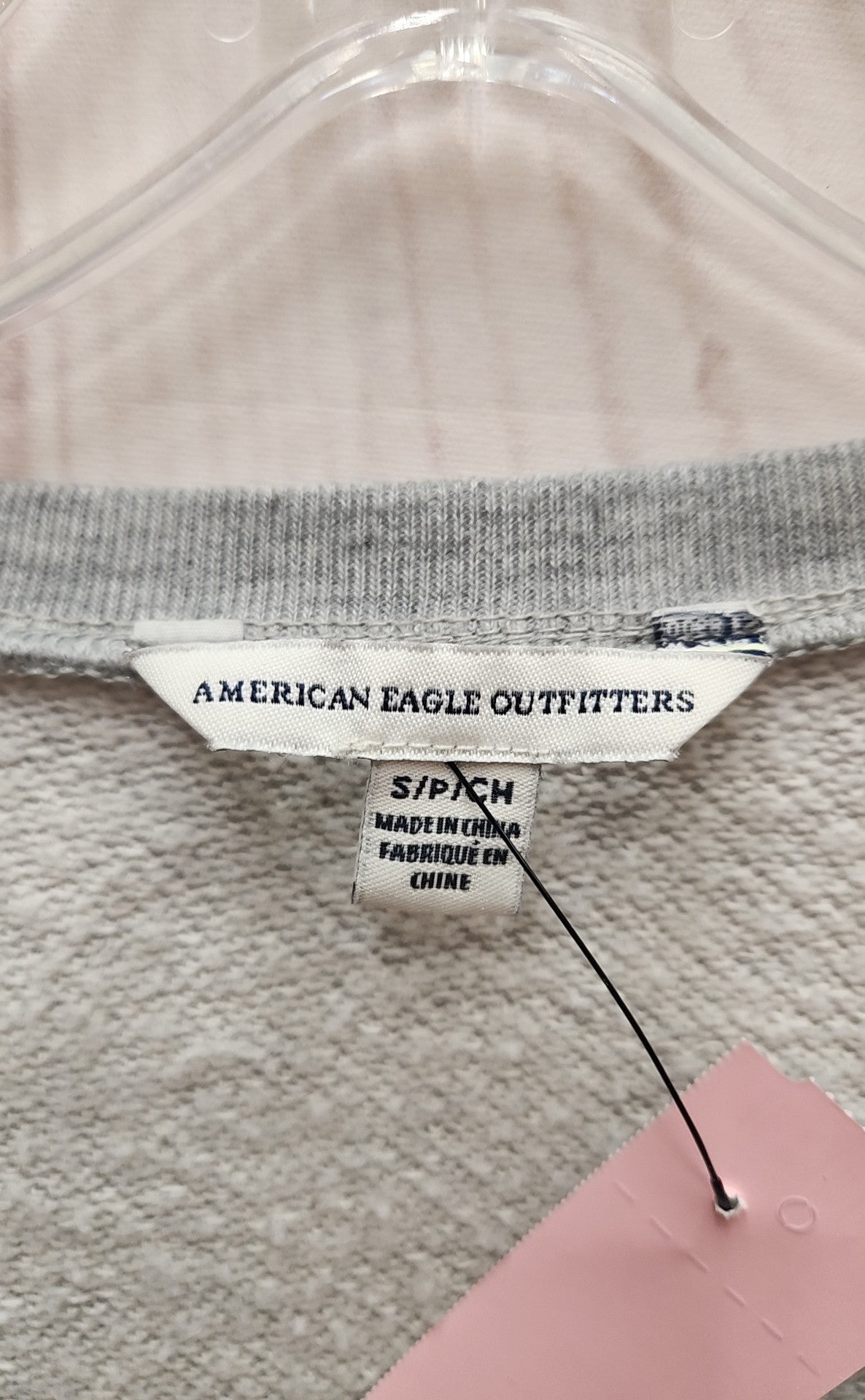 American Eagle Women's Size S Gray Long Sleeve Top