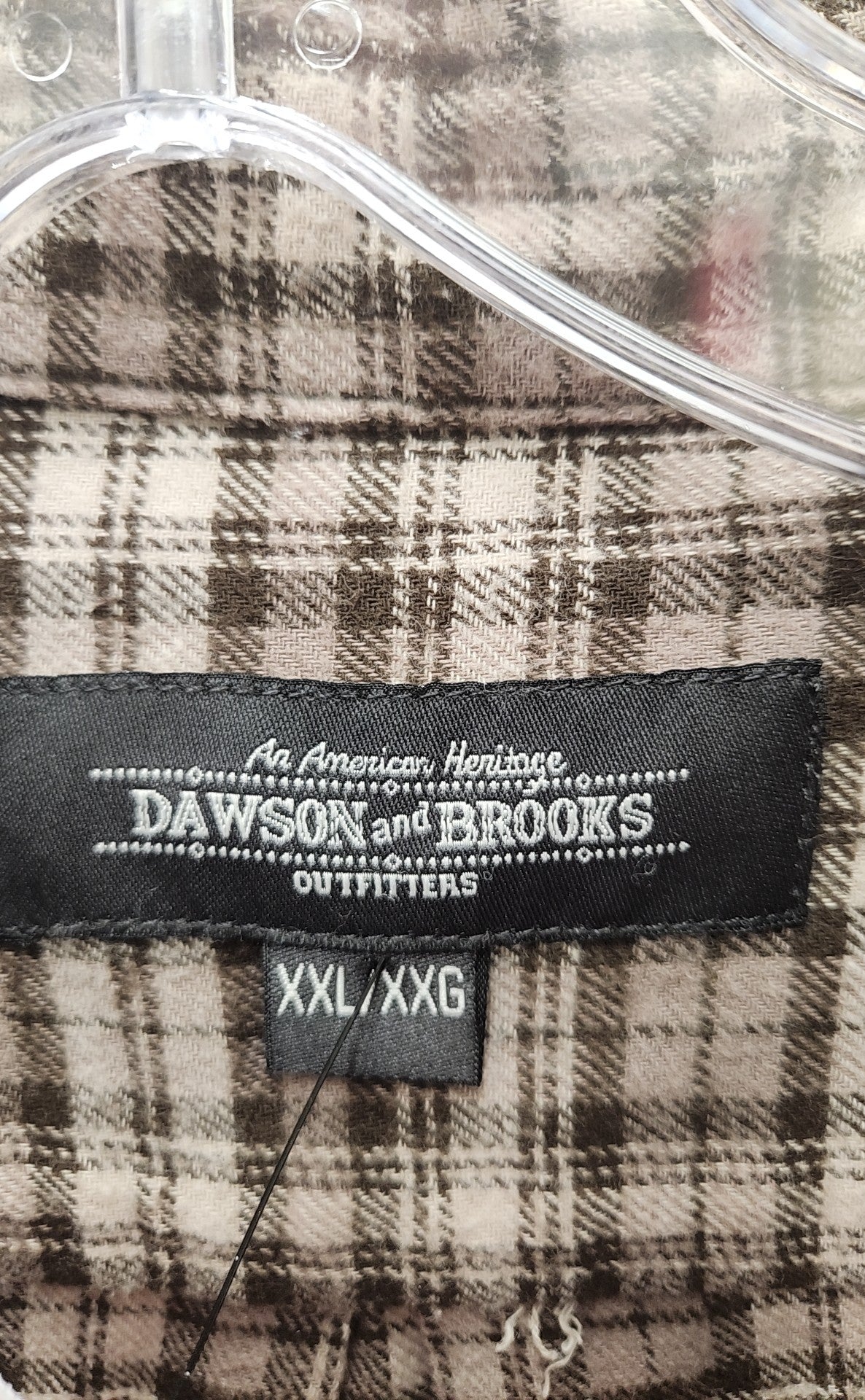 Dawson and Brooks Men's Size XXL Brown Shirt