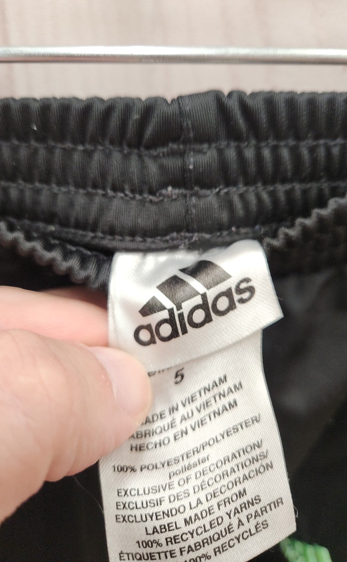 Adidas Boy's Size 5 Black Sweatpants