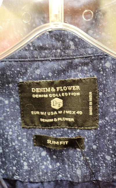 Denim & Flower Men's Size M Blue Shirt