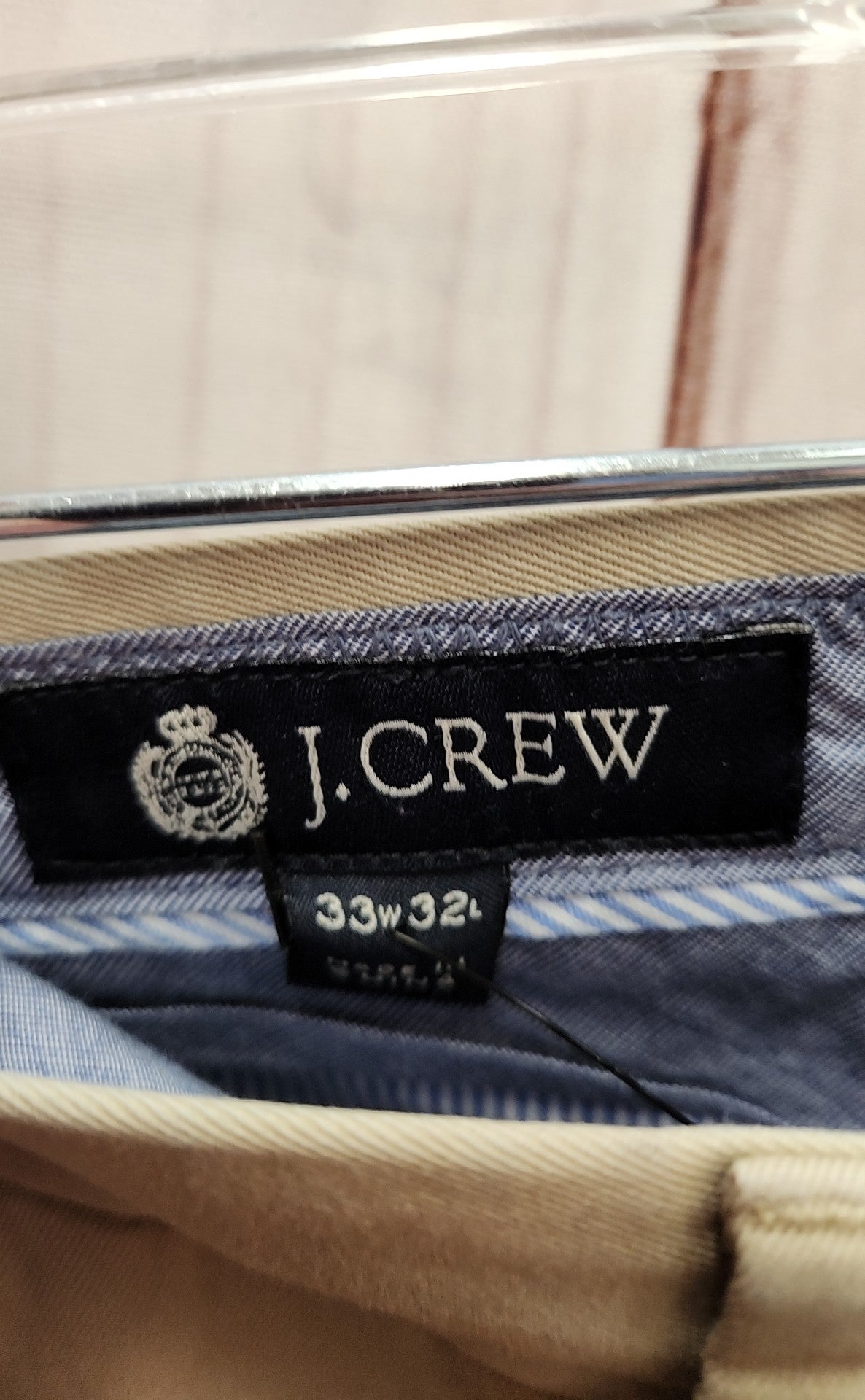 J Crew Men's Size 33x32 Beige Pants