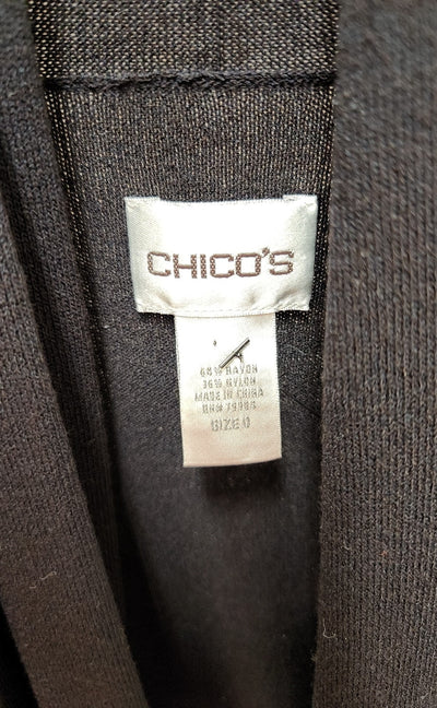 Chico's Women's Size S Black Cardigan