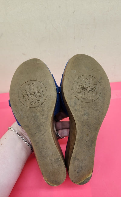 Tory Burch Women's Size 7 Blue Sandals