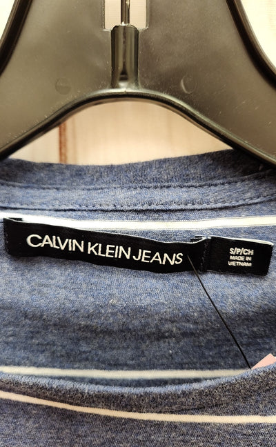 Calvin Klein Women's Size S Blue Short Sleeve Top