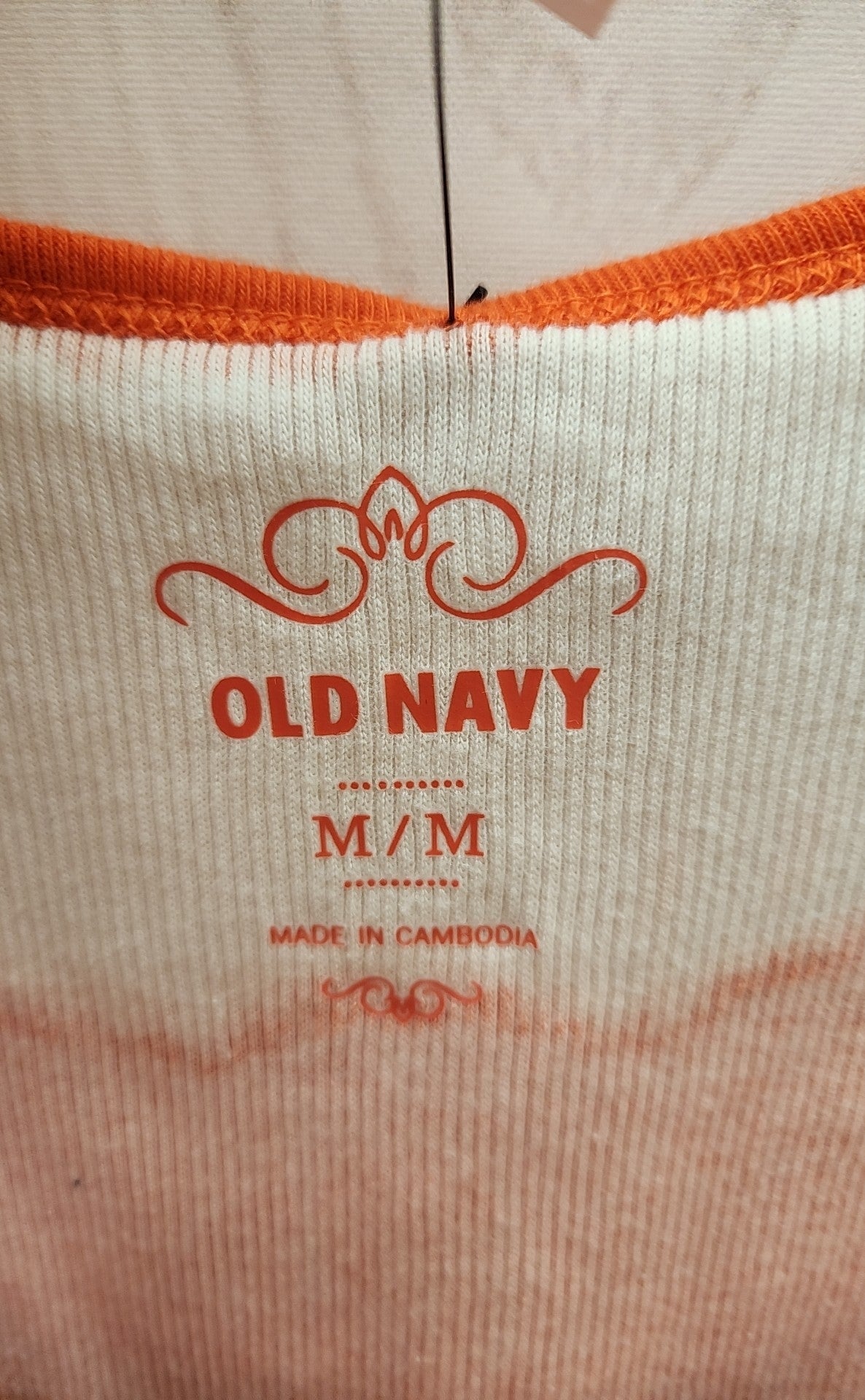 Old Navy Women's Size M Orange Sleeveless Top