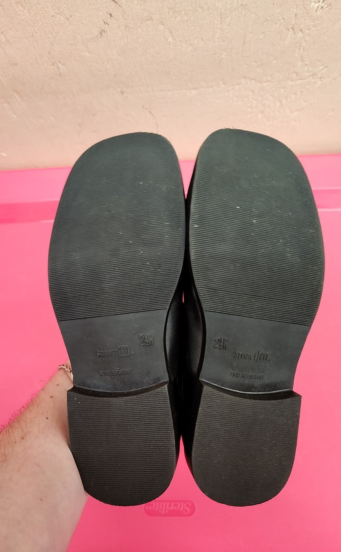 SmartFit Boy's Size 2-1/2 Black Shoes