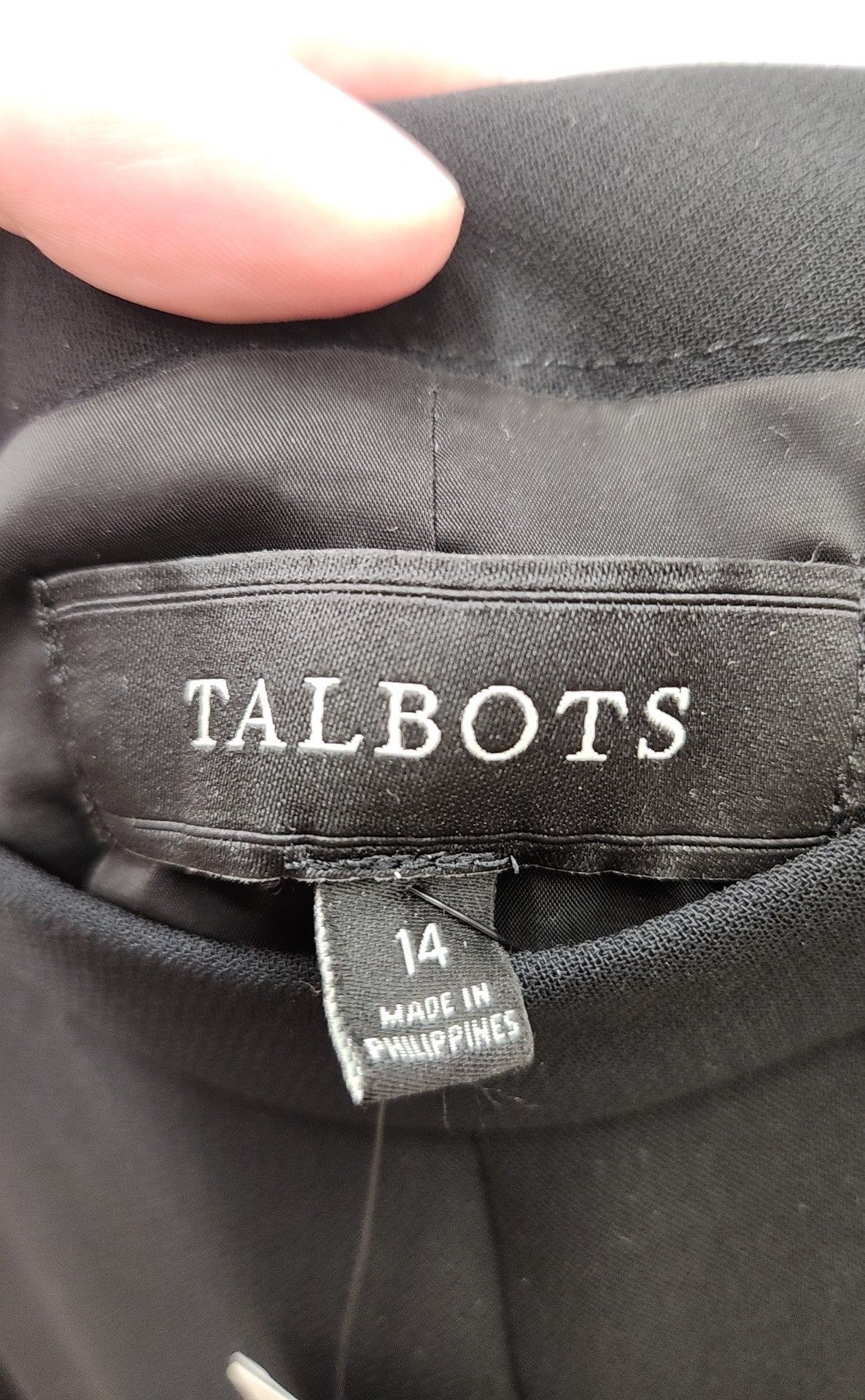 Talbots Women's Size 14 Black Skirt NWT