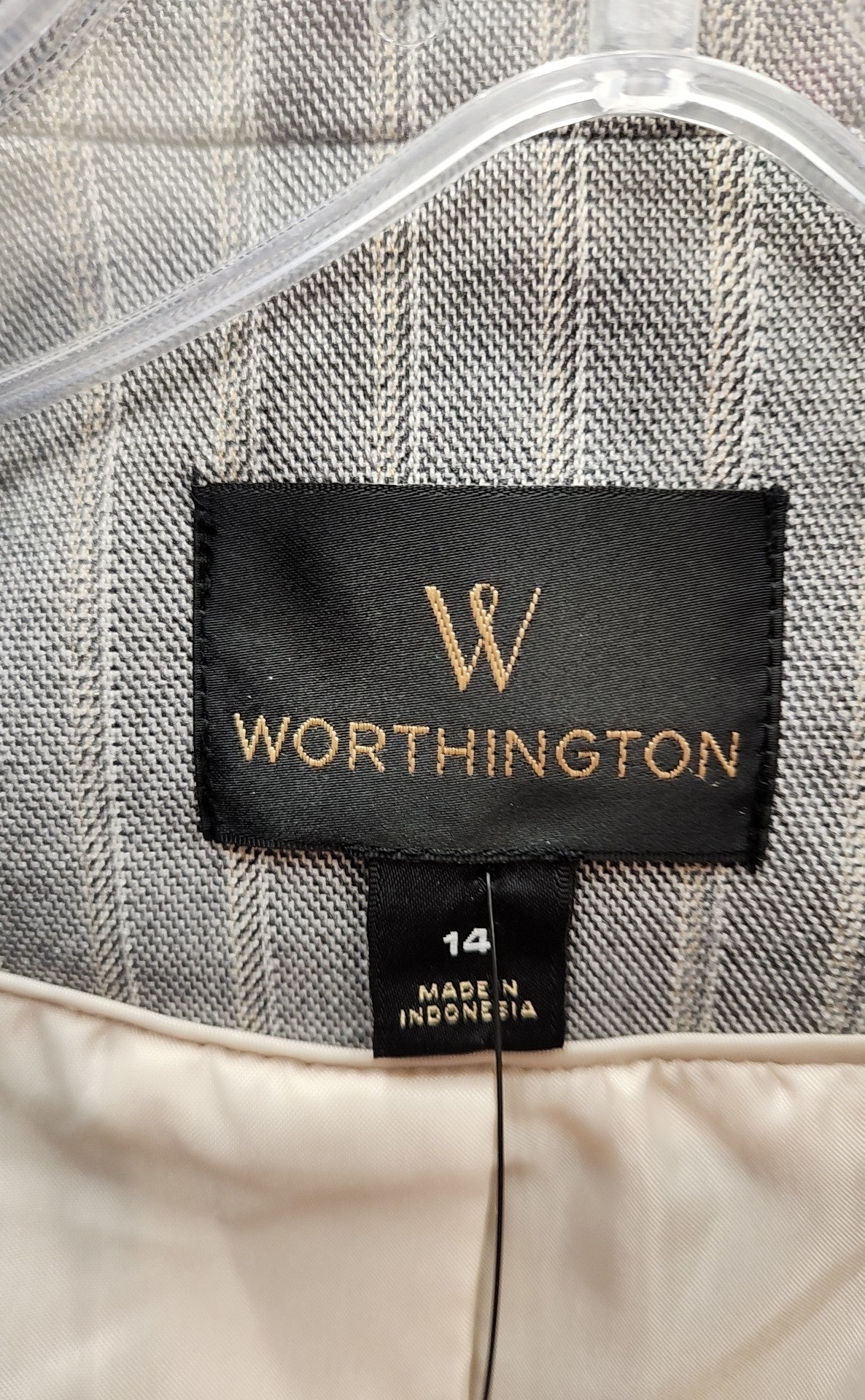 Worthington Women's Size 14 Gray Blazer
