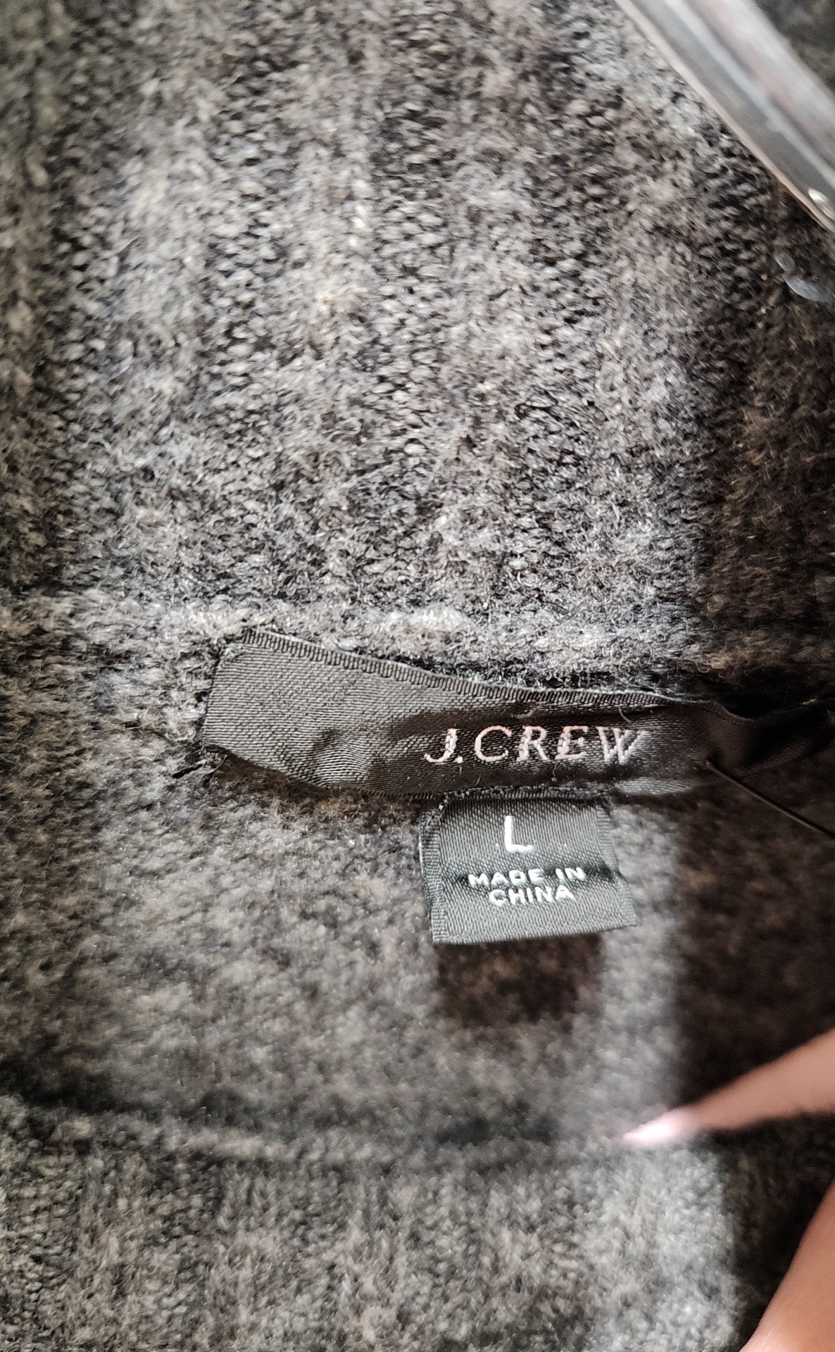 J Crew Women's Size L Gray Sweater