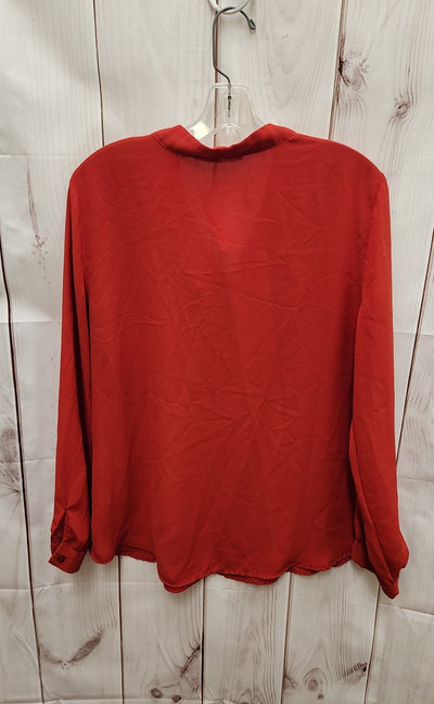 Violet & Claire Women's Size L Red Long Sleeve Top