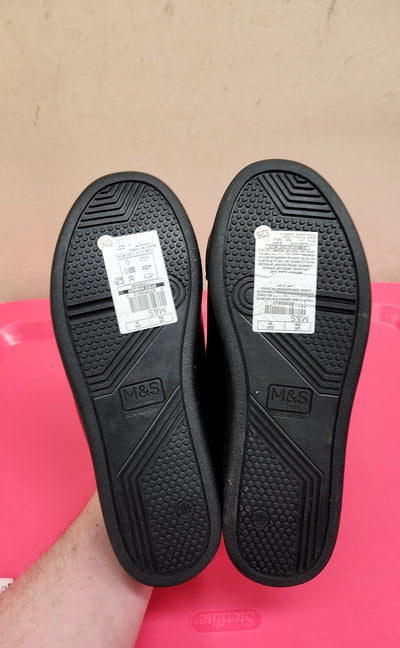 Marks & Spencer Boy's Size 3 Black Shoes