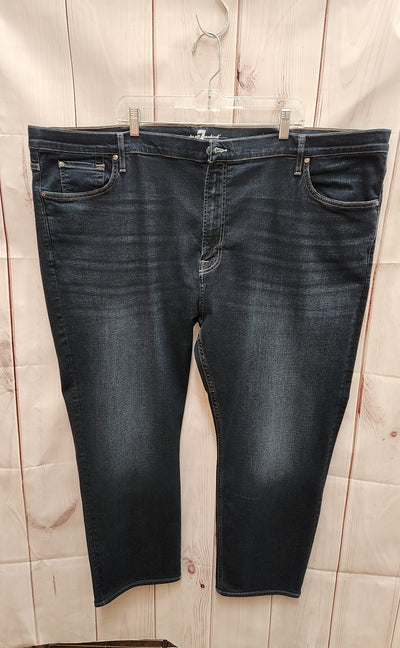 7 For All Mankind Men's Size 54 Straight Blue Jeans