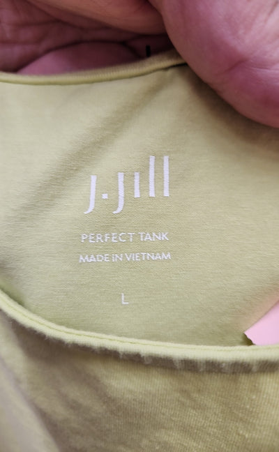 J Jill Women's Size L Lime Green Sleeveless Top