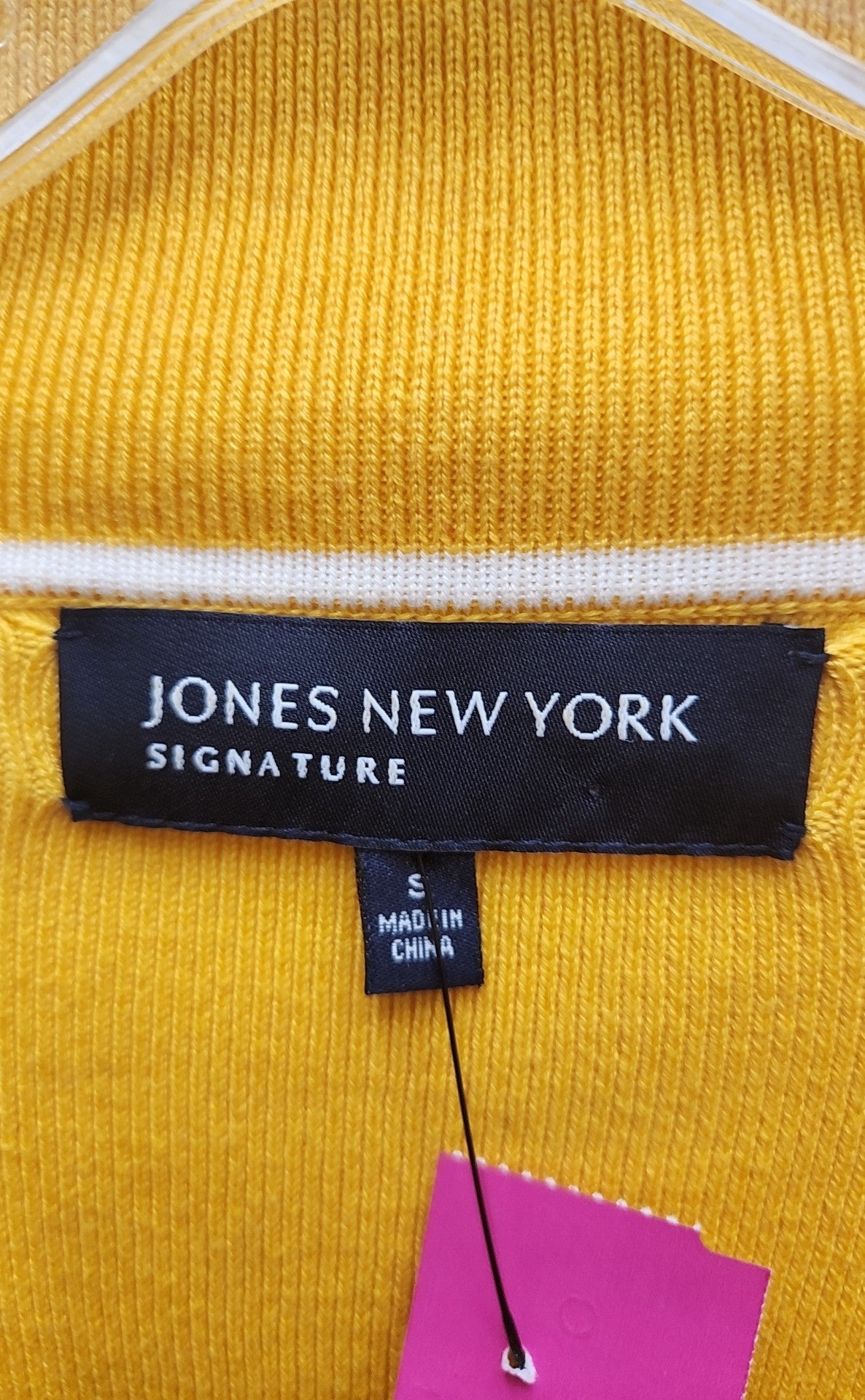 Jones New York Women's Size S Yellow Cardigan