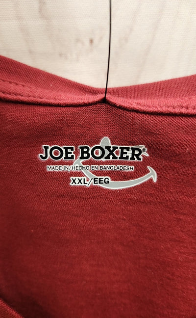 Joe Boxer Women's Size XXL Red Short Sleeve Top