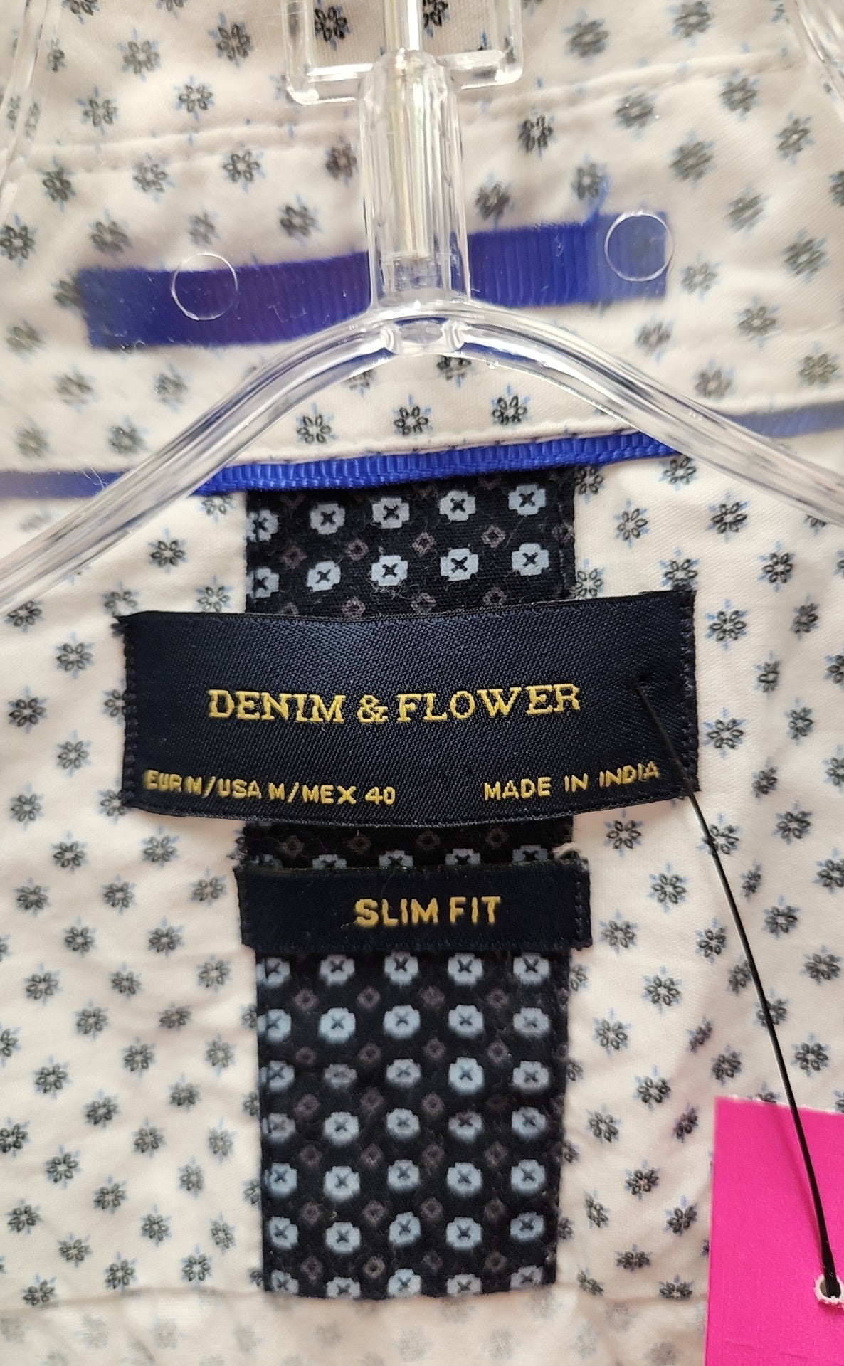 Denim & Flower Men's Size M White Shirt