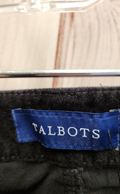 Talbots Women's Size 20W High Waist Straight Leg Black Pants