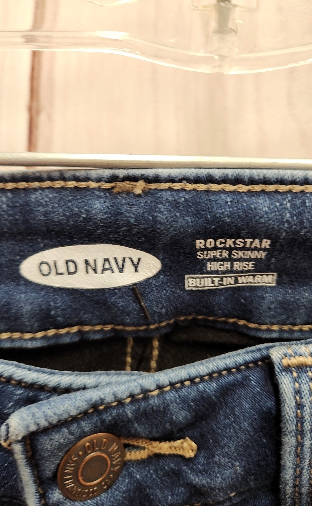 Old Navy Women's Size 25 (0) Rockstar Super Skinny High Rise Blue Jeans