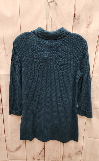Lands End Women's Size S Teal Sweater