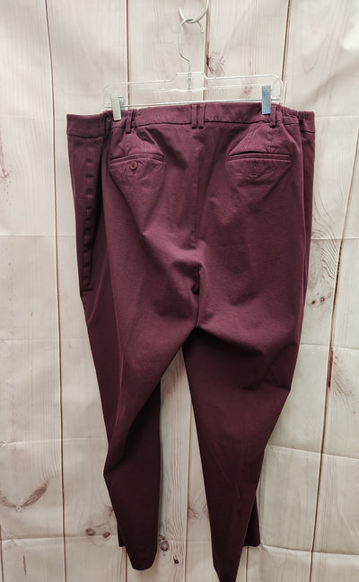 Talbots Women's Size 18W High Waist Straight Pant Purple Pants