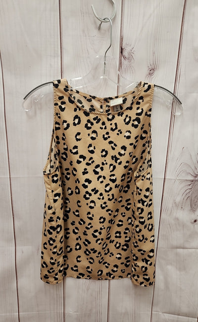 A New Day Women's Size M Beige Sleeveless Top