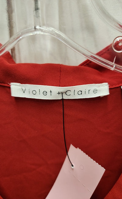 Violet & Claire Women's Size L Red Long Sleeve Top