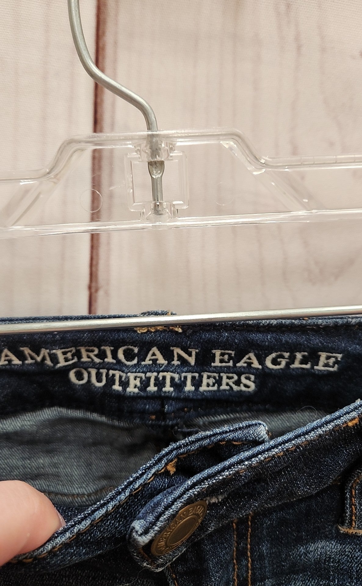 American Eagle Women's Size 27 (3-4) Hi-Rise Jegging Blue Jeans